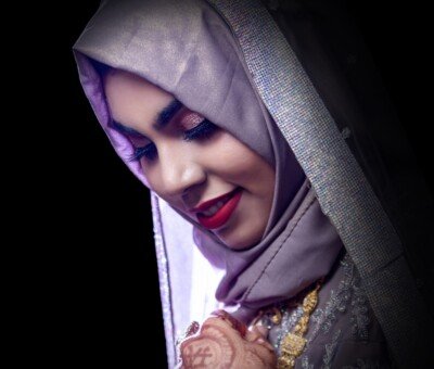 bridal photoshoot model